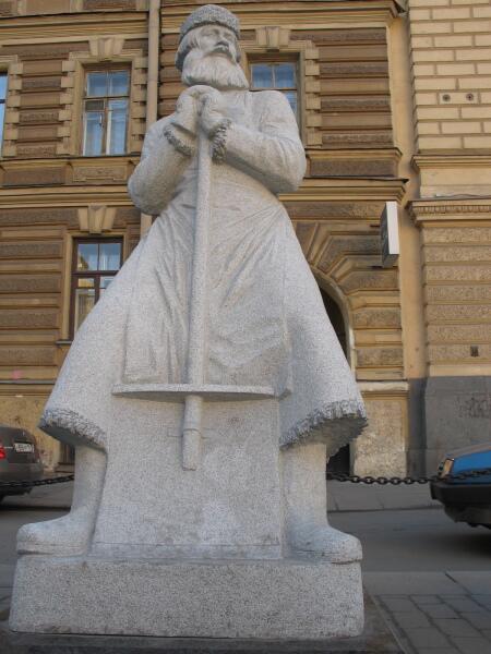 Памятник дворнику в Санкт-Петербурге