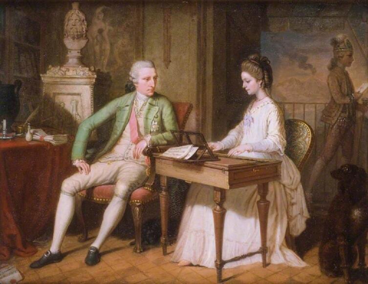 Давид Аллен, «Уильям и Катарина Гамильтон на своей вилле в Позилипо», 1770 г.