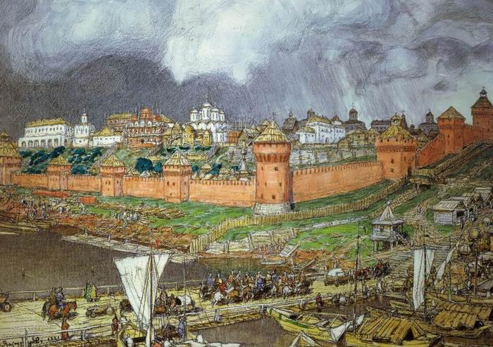 А. М. Васнецов, «Московский Кремль при Иване III», 1921г.