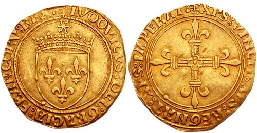 Золотой экю Людовика XII