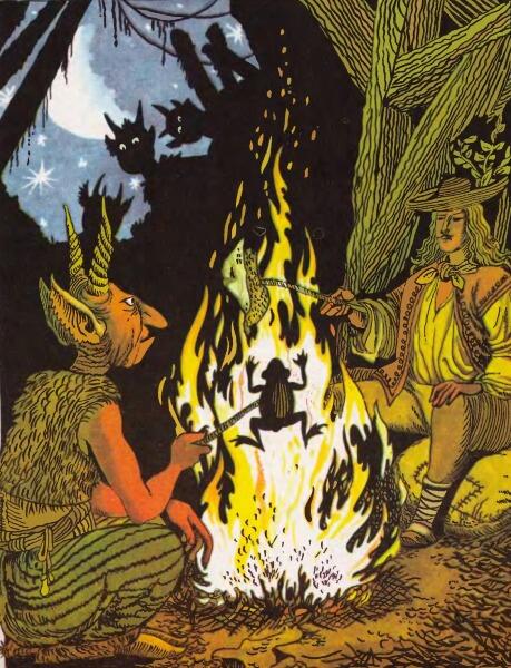 Сказка «Как Янош священника перехитрил», иллюстрация из книги «Угорські народні казки» Сказка «Как Янош священника перехитрил», иллюстрация из книги «Угорські народні казки»