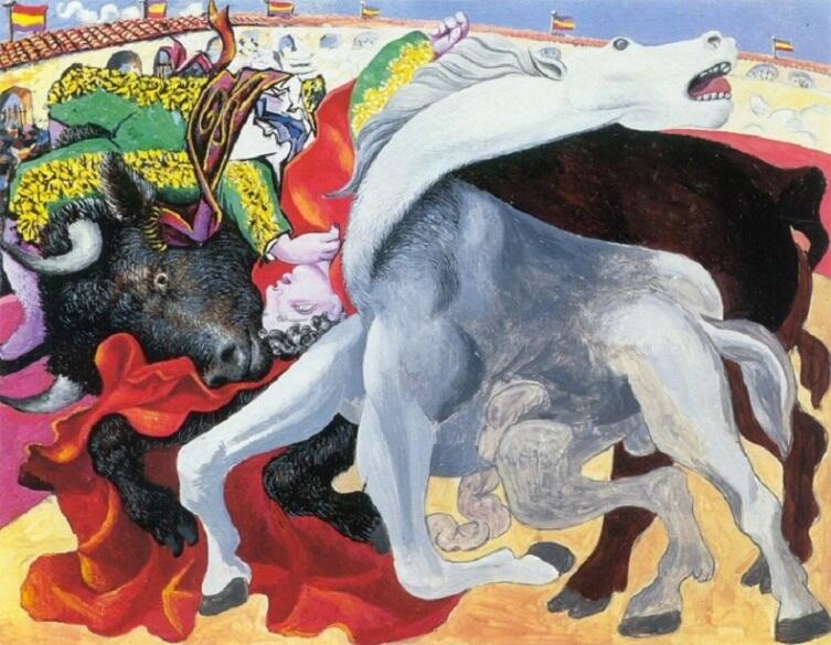 Пабло Пикассо, «Коррида- смерть матадора», 1933 г.