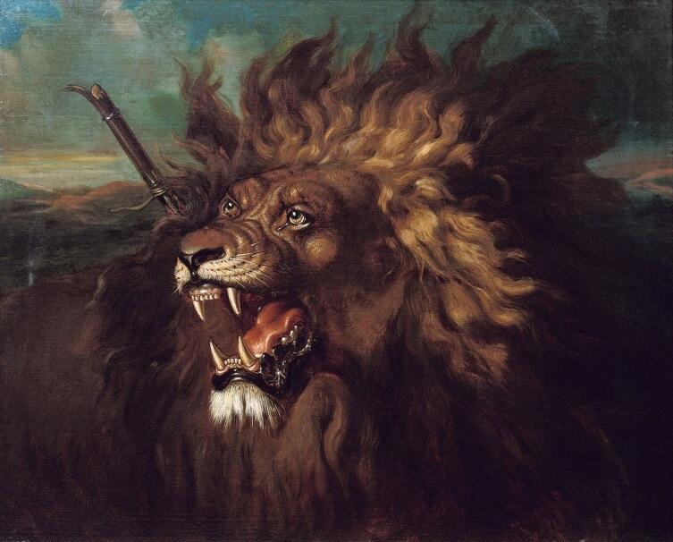 Раден Салех, «Раненый лев», 1839 г.
