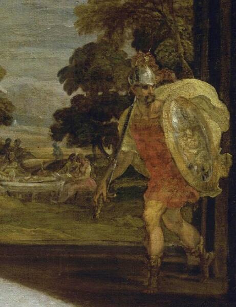 Ламберт Сустрис, «Венера и Амур», фрагмент «Марс»