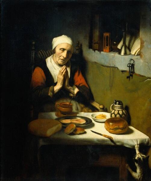 Николас Мас, «Молитва», 1656 г.
