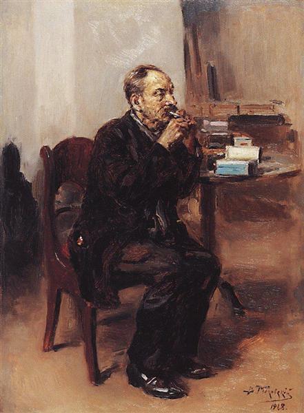 В. Е. Маковский, «Дегустатор табака», 1918 г.