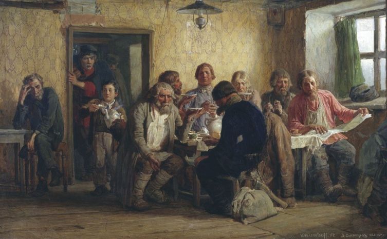 В. М. Васнецов, «Чаепитие в трактире», 1874 г.