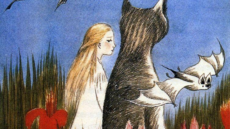 Туве Янссон, Иллюстрация к сказке Л. Кэрролла «Алиса в стране чудес», фрагмент