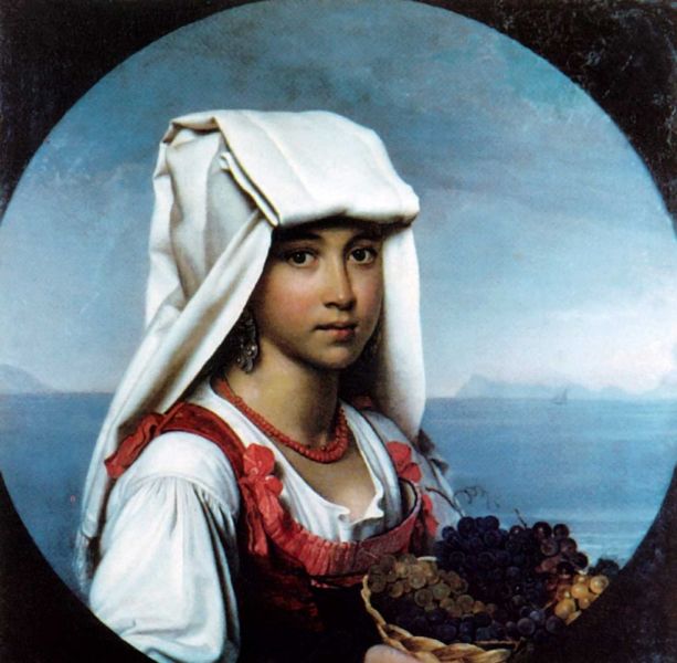 О. А. Кипренский, «Неаполитанская девочка с плодами», 1831 г.