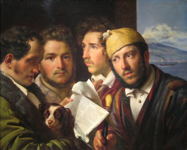 О. А. Кипренский, «Читатели газет в Неаполе», 1831 г.