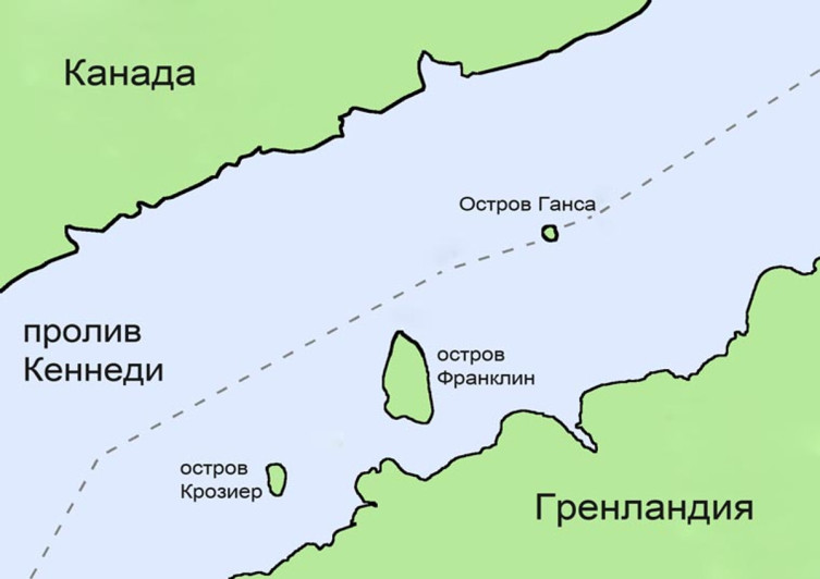 Остров Ганса в проливе Кеннеди