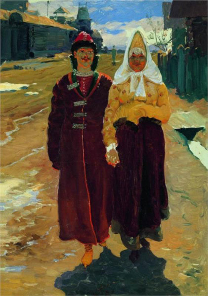 А. П. Рябушкин, «В гости», 1896 г.