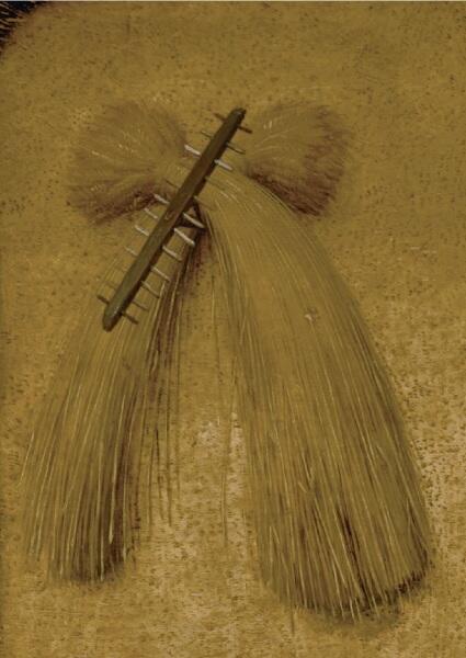 Питер Брейгель Старший, «Крестьянская свадьба», фрагмент «Символ семейного плодородия»