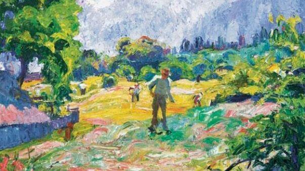 Джованни Джакометти, «Полевые работы. Прополка», 1927 г.