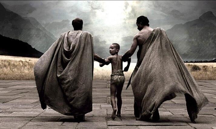 Кадр из фильма «300 спартанцев»