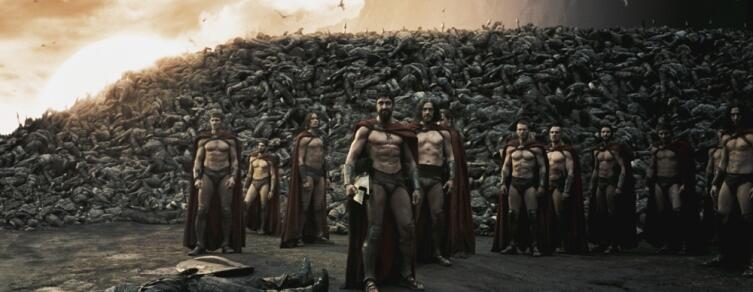 Кадр из фильма «300 спартанцев»