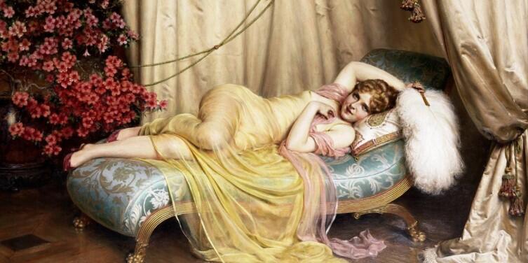 Шарль Жозеф Фредерик Сулакруа, «Дама на оттоманке»