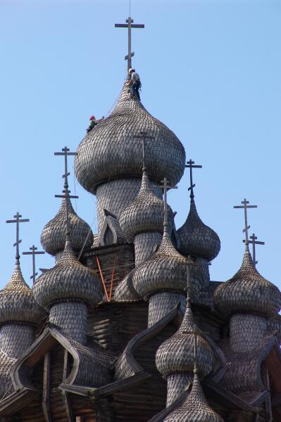 Купола в Кижах