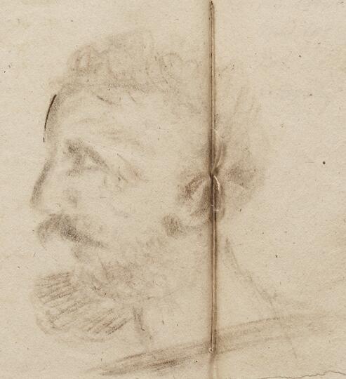 Предполагаемый портрет Сулакадзева, выполненный в 1826 году его сослуживцем В. Ф. Лазаревым-Станищевым