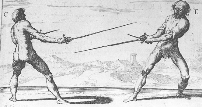 Демонстрация работы с мечом и кинжалом. Николетто Гиганти Демонстрация работы с мечом и кинжалом. Николетто Гиганти