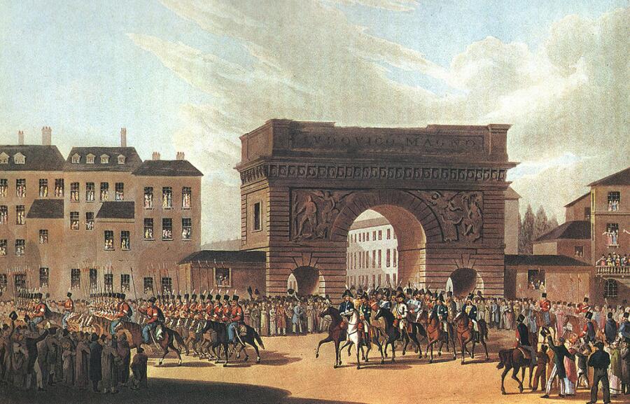Русская армия входит в Париж 1814 г.