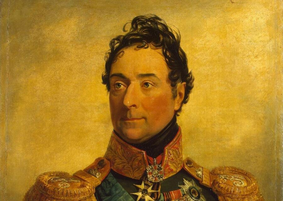 Джордж Доу, «Портрет А. Ф. Ланжерона» (фрагмент), 1825 г.