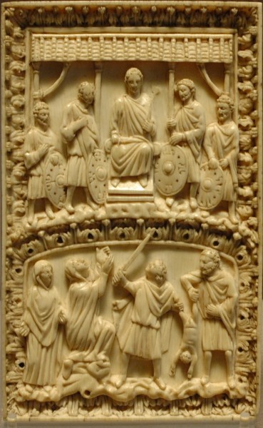 Пластинка из словой кости, Византия, 10-11 вв.