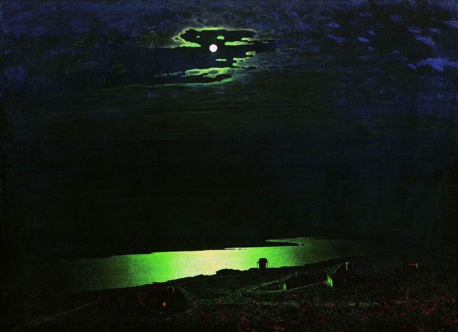 Архип Куинджи, «Лунная ночь на Днепре», 1880 г.