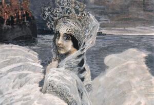 Врубель М.А. Забела-Врубель в образе Царевны Лебедь. 1900 г.