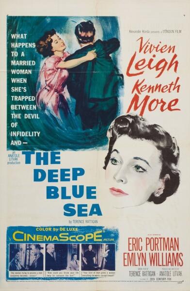 Постер к фильму «Глубокое синее море», 1955 г.