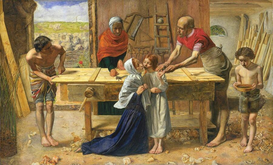 Джон Эверетт Милле, «Христос в родительском доме», 1850 г.