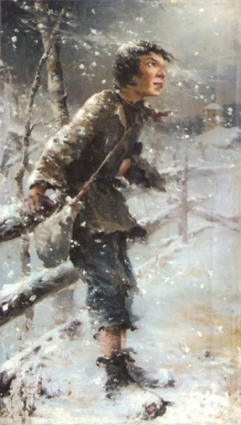 Н. И. Фешин, «Беспризорник», 1890-е гг.