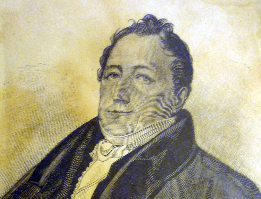 К. Гампельн, «Сергей Львович Пушкин», гравюра 