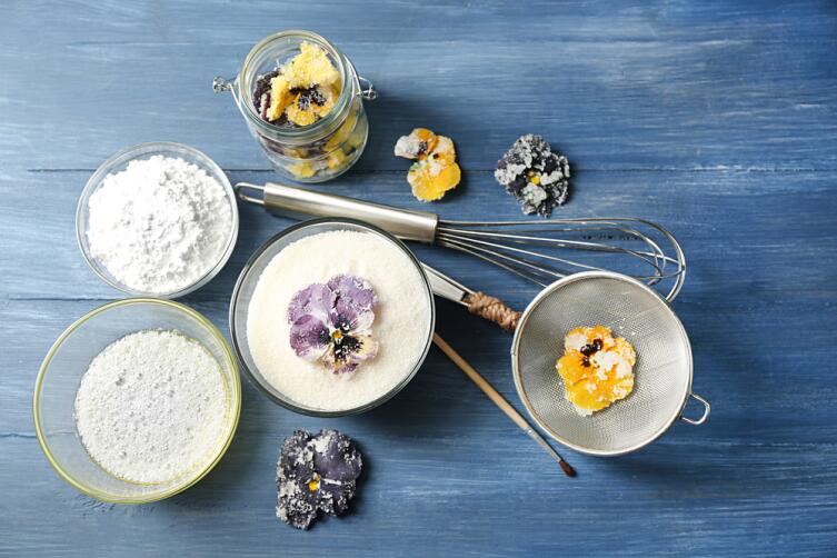 Цветочные цукаты