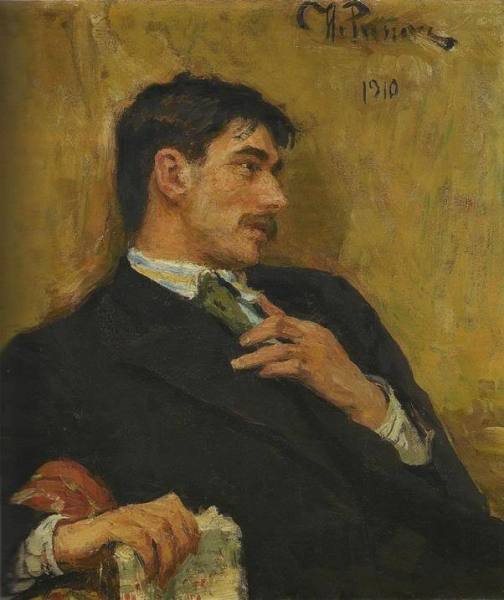 И. Е. Репин, «Портрет поэта Корнея Ивановича Чуковского», 1910 г.