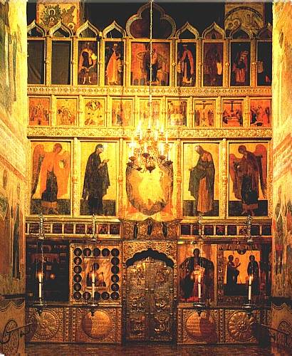 Иконостас, Благовещенский собор Московского Кремля