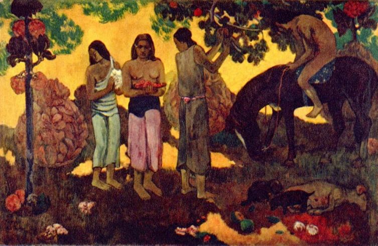 Поль Гоген, «Сбор плодов», 1899 г.