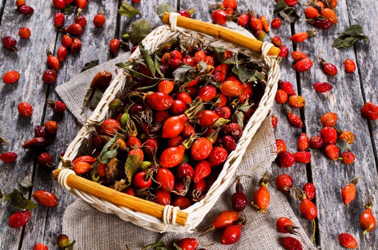 В плодах шиповника содержится 0,2 % витамина С