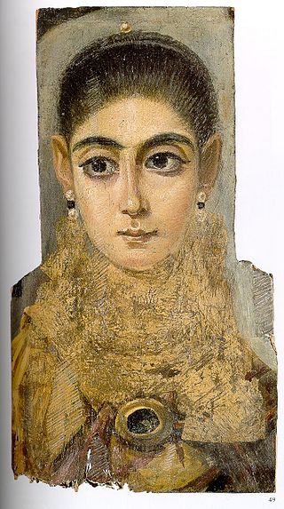  Портрет девушки, середина III-го века, хранится в Лувре