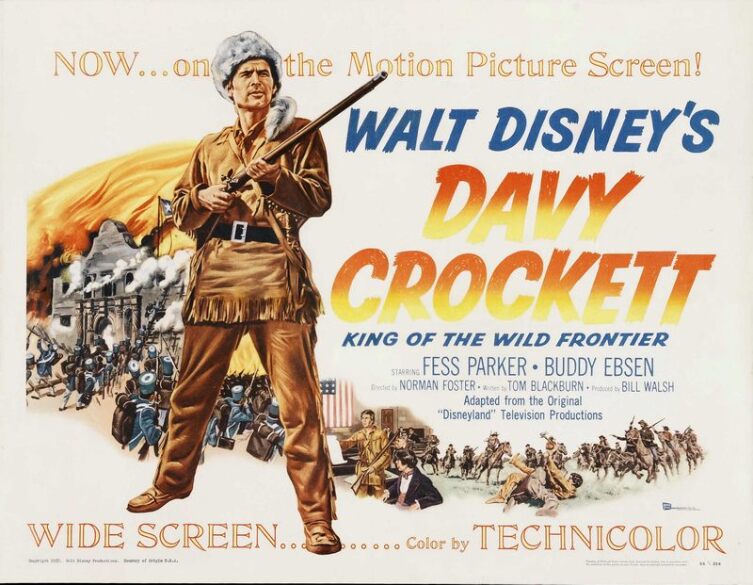 Постер фильма «Дэви Крокетт»