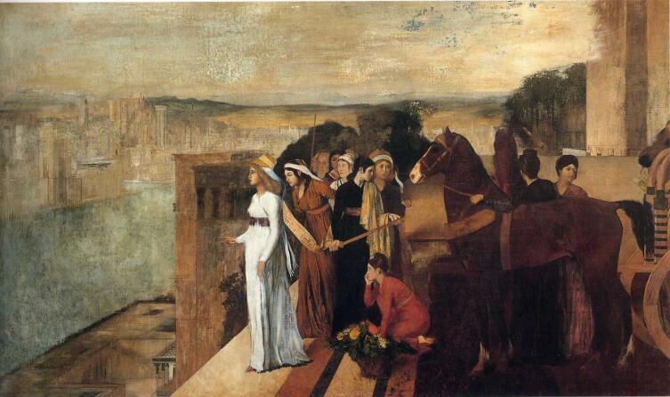 Эдгар Дега, «Семирамида строит Вавилон», 1861 г.