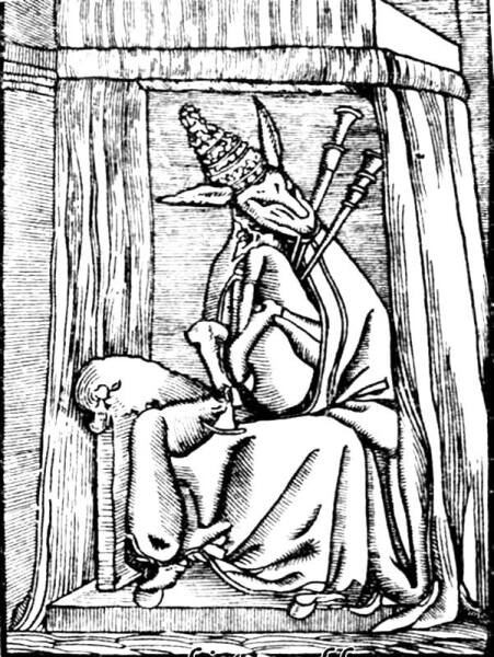 Немецкая карикатура на Римского папу. XVI век Немецкая карикатура на Римского папу. XVI век