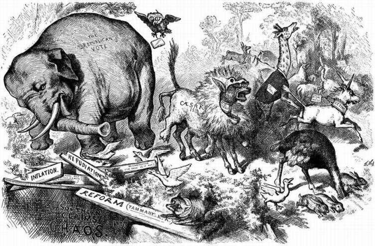 Карикатура Томаса Наста Карикатура Томаса Наста