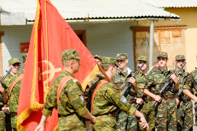 Построение перед присягой