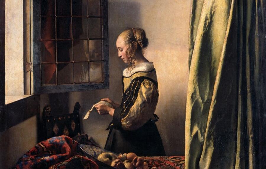 Ян Вермеер, «Девушка с письмом у открытого окна», 1650-е гг.