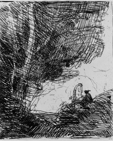 Камиль Коро, «Поэт и Муза», 1871 г.