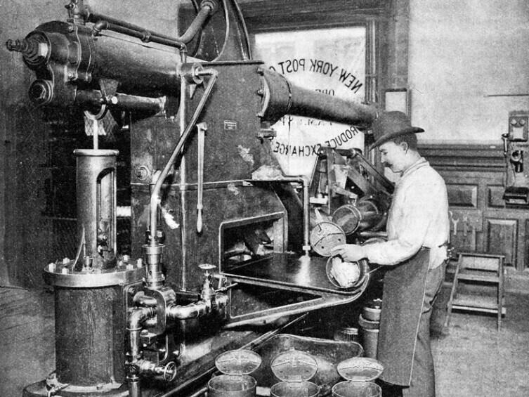 Пневмопочта в Филадельфии в 1893 г.