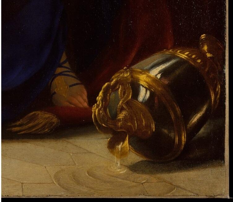 Симон Вуэ, «Тарквиний и Лукреция» фрагмент «Опрокинутая ваза» Симон Вуэ, «Тарквиний и Лукреция» фрагмент «Опрокинутая ваза»