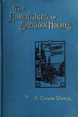 Обложка первого издания «Приключений Шерлока Холмса»
