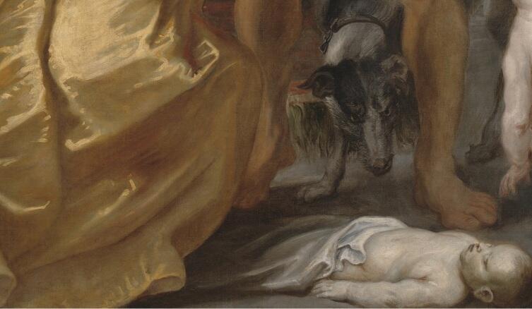 Питер Пауль Рубенсн, «Суд Соломона» (фрагмент «Мертвый ребенок»), 1617 г.
